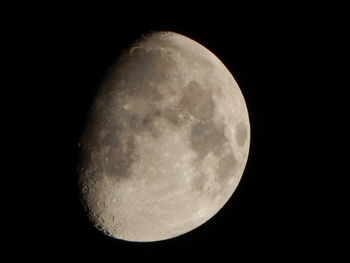 Close-up of moon against dark sky