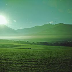 Scenic view of landscape against sky