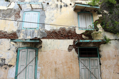 Low angle view of old building