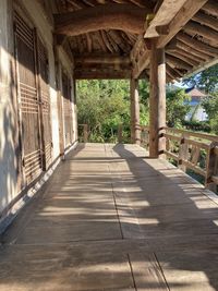 Empty corridor of building