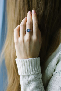 Close-up of woman hand with tattoo