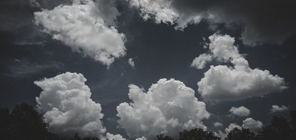 Low angle view of clouds in sky