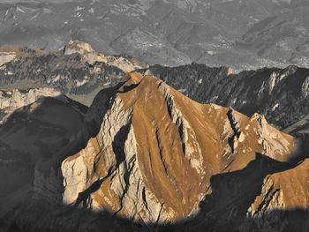 Scenic view of mountain range