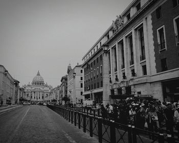 View of bridge in city