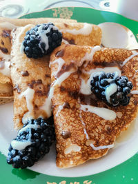 Close-up of dessert in plate