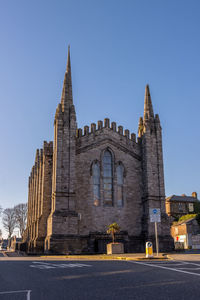 Exterior of building against clear sky