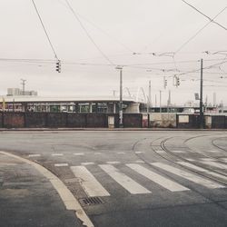 Road in city against sky
