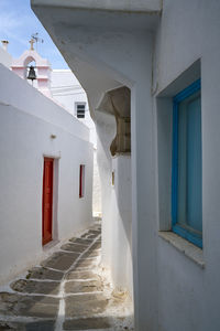 View of narrow alley