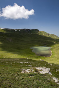 Scenic view of landscape against sky