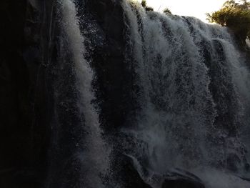 Scenic view of waterfall