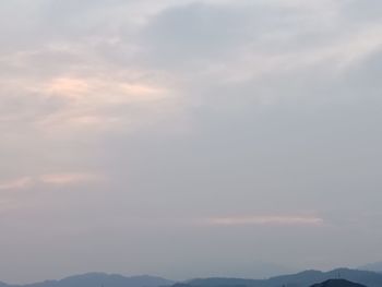 Low angle view of dramatic sky during sunset