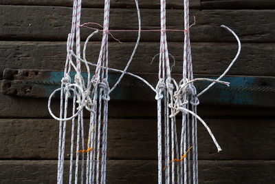 Close up of cables