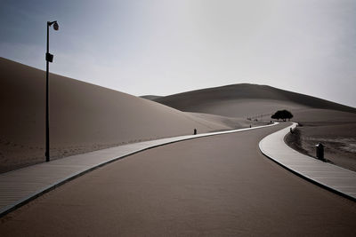 Scenic view of mountain against clear sky