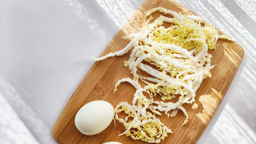 Close-up of food on table