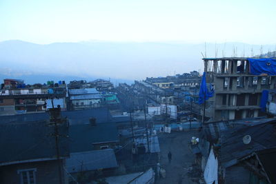 Residential buildings against sky