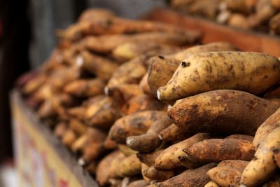 Casava in the traditional market