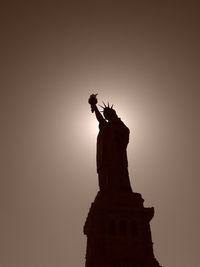 Low angle view of statue