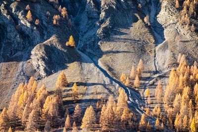 Panoramic view of rock formations