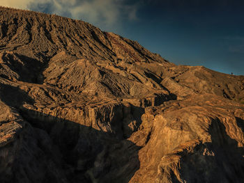 Scenic view of rocky mountains against sky