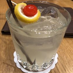 Close-up of dessert in glass on table