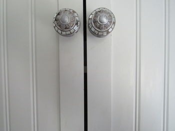 Close-up of closed door