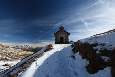 View of church in winter