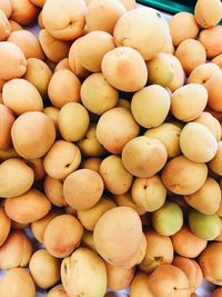 Full frame shot of fruits for sale at market stall