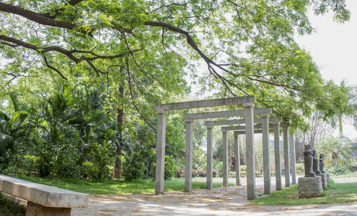 Built structure in park against sky