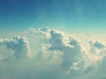 Low angle view of cloudy sky