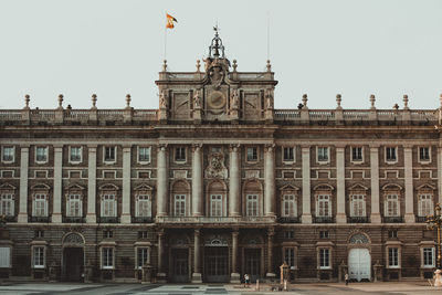 Low angle view of historical building