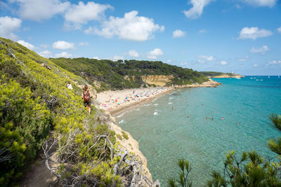 Scenic view of sea against sky