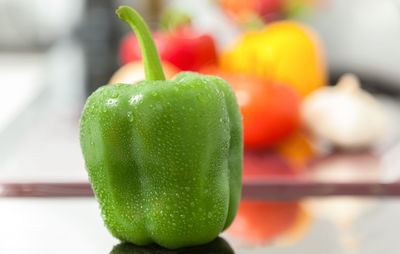 Close-up of fruits on table