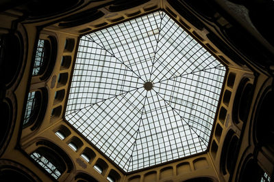 Low angle view of skylight in building in vienna 