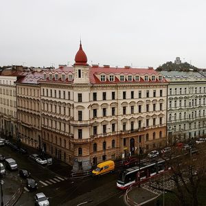 View of city against clear sky