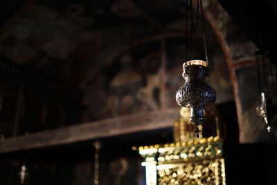 Inside of a very old orthodox church in ohrid