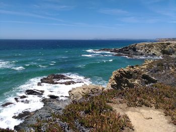 Scenic view of sea against sky