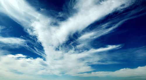 Low angle view of clouds in sky