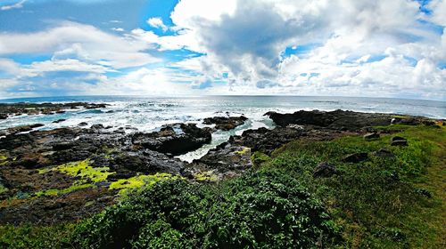 Scenic view of sea against sky