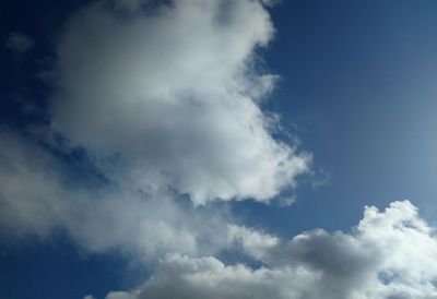 Low angle view of clouds in sky