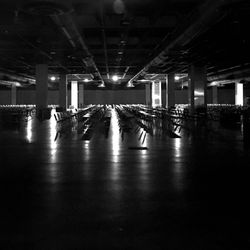 Empty road at night