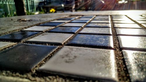 Surface level of water