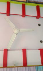 Low angle view of electric hanging on ceiling