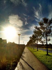 Road passing through landscape