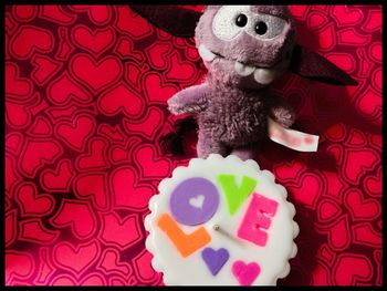 Close-up of stuffed toy on table