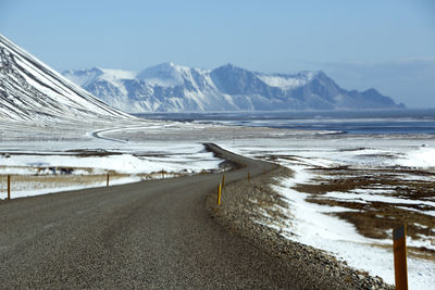 Ring road in iceland in spring