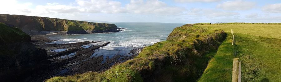 Scenic view of sea against sky