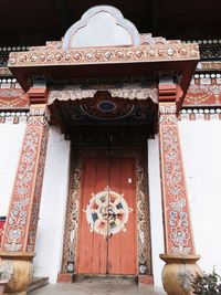 Low angle view of temple