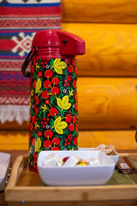 Close-up of food on table at home