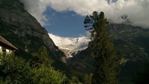 Panoramic view of mountains against sky