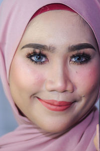 Close-up portrait of a woman